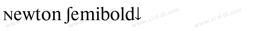 Newton Semibold字体转换